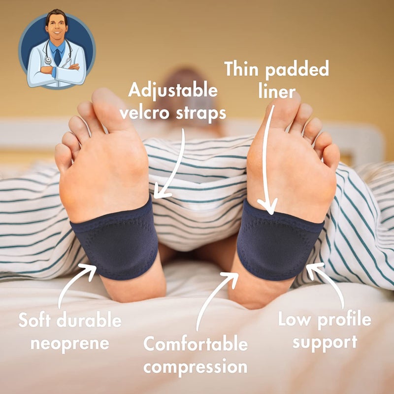 Dr. Frederick's Original Arch Support Brace - 2 ct - Orthotic Wraps for Plantar Fasciitis & Flat Feet - Foot Pain Relief for Men & Women - Image 3